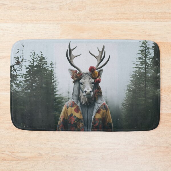 Item preview, Forest Caribou in Floral Attire designed and sold by Sillytoe.
