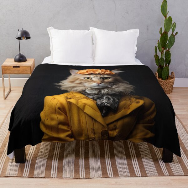 Item preview, Elegant Feline in Golden Attire designed and sold by Sillytoe.