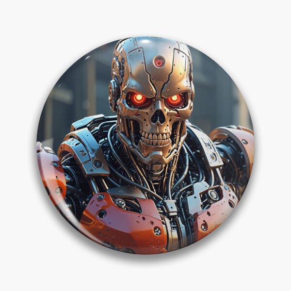Item preview, Cool Futuristic Cyborg Killer Robot designed and sold by TheArtOfPat.