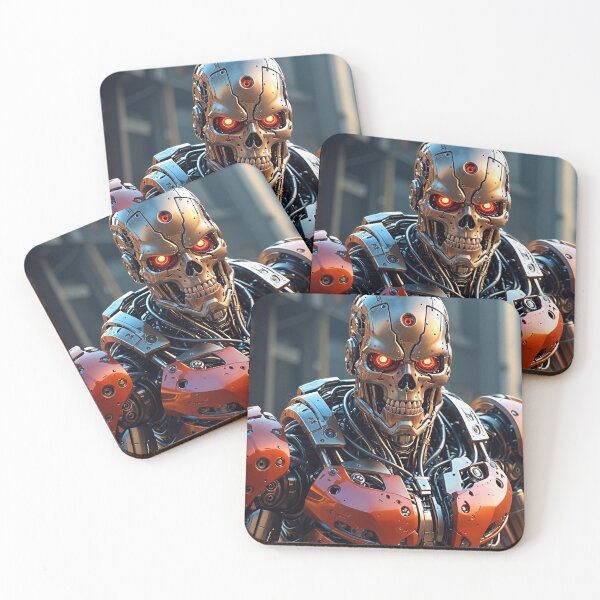 Item preview, Cool Futuristic Cyborg Killer Robot designed and sold by TheArtOfPat.