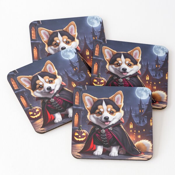 Item preview, A cute Vampire Dracula Corgi Dog - Halloween designed and sold by akwl-design.