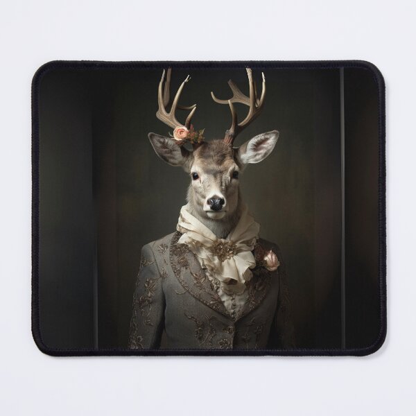 Item preview, Regal Stag in Embroidered Attire designed and sold by Sillytoe.