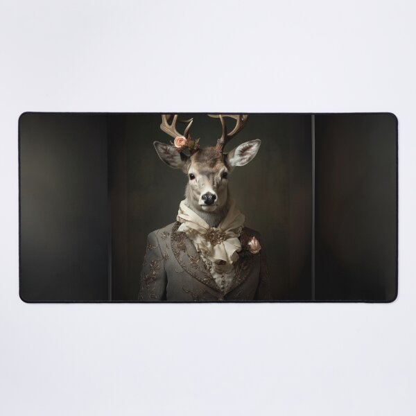 Item preview, Regal Stag in Embroidered Attire designed and sold by Sillytoe.