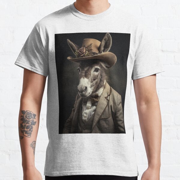 Item preview, Distinguished Donkey in Dapper Attire designed and sold by Sillytoe.