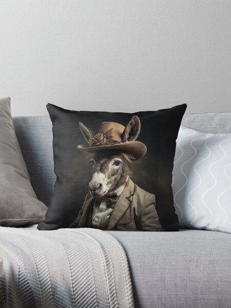 Item preview, Distinguished Donkey in Dapper Attire designed and sold by Sillytoe.