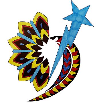 Artwork thumbnail, New Cosmic Blossom Coloring Page with AI-Generated Images and a Voiceover Short Story with The Cosmic Emblem by Cracker3