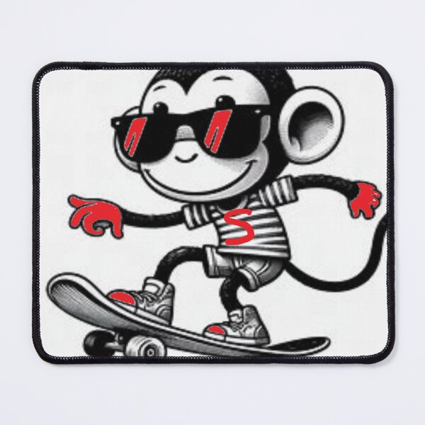 Item preview, monkey skate boarding designed and sold by Kimmy and Zamiah Art.