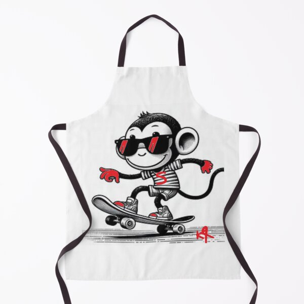 Item preview, monkey skate boarding designed and sold by Kimmy and Zamiah Art.