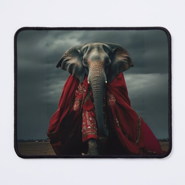 Item preview, Majestic Elephant in Regal Red designed and sold by Sillytoe.