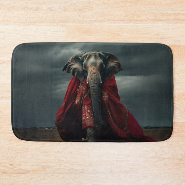 Item preview, Majestic Elephant in Regal Red designed and sold by Sillytoe.