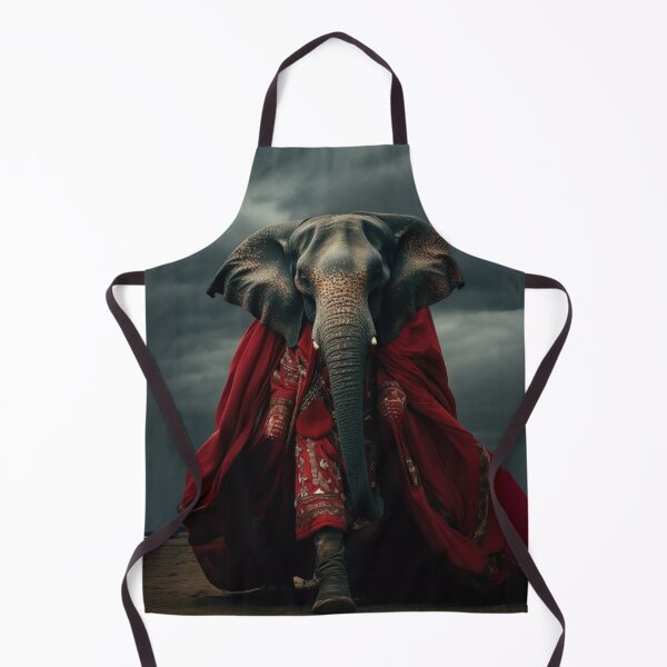 Item preview, Majestic Elephant in Regal Red designed and sold by Sillytoe.