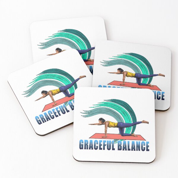 Item preview, "Dynamic Yoga Stretching Posture" designed and sold by RhonDesign.