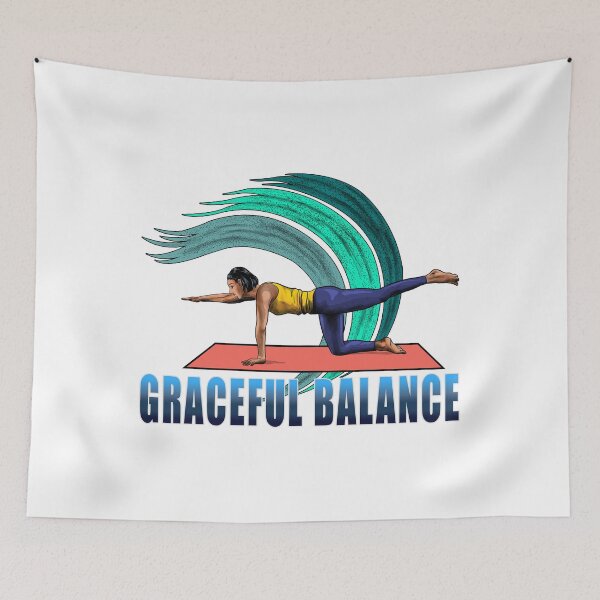 Item preview, "Dynamic Yoga Stretching Posture" designed and sold by RhonDesign.