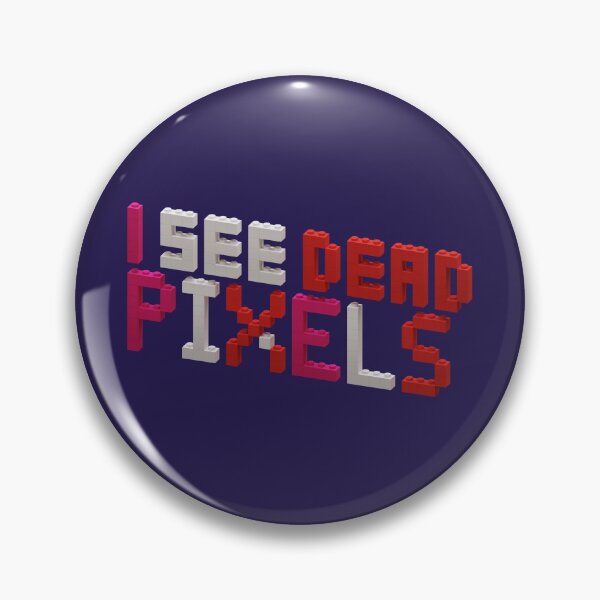 Item preview, 'I SEE DEAD PIXELS' Brick Puzzle Typography designed and sold by trepiu.