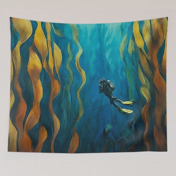 Item preview, Submerged Solitude: Scuba Serenity designed and sold by SportsT-Shirts.