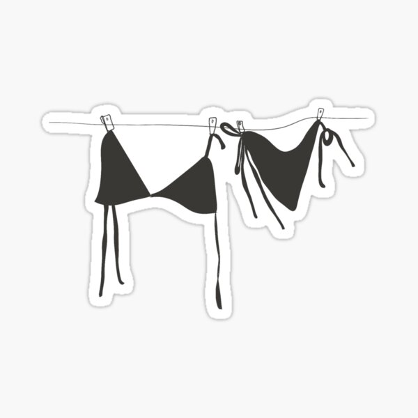 Aperçu de l'œuvre Corde à linge pour bikini créée et vendue par byrgstudio.