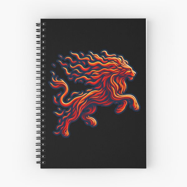 Item preview, Scratchboard Ink Fire Lion, Ai Generated Art  designed and sold by ACC .