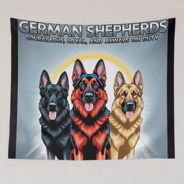 Item preview, German Shepherds: Courageous, loyal, and always on duty designed and sold by HardCorps.