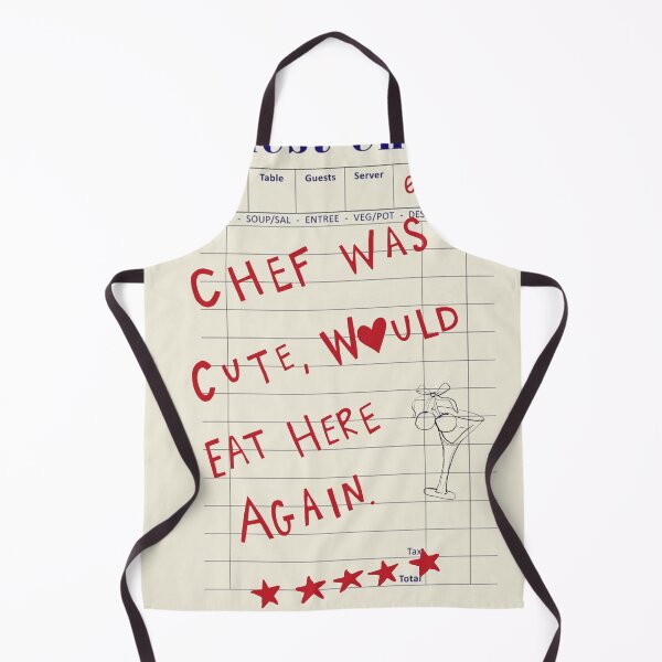 Item preview, Chef was cute... Guest check print designed and sold by byrgstudio.