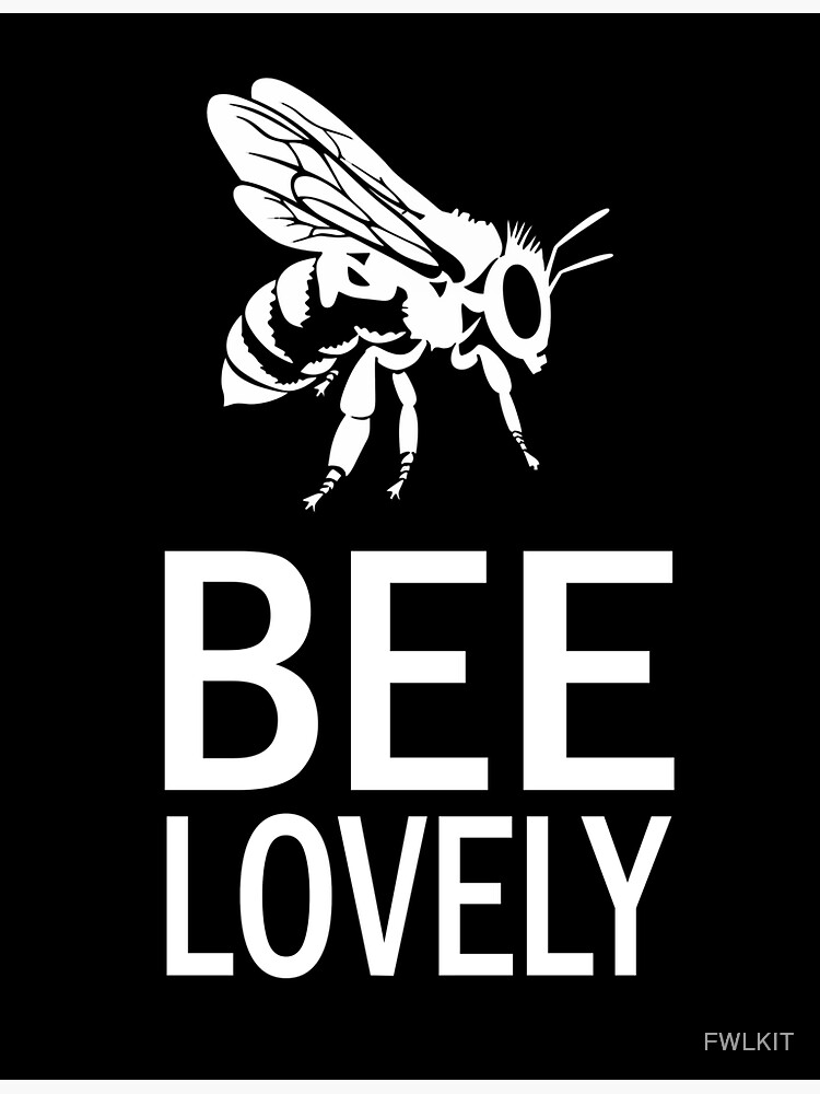 Thumbnail 3 of 3, Sticker, Bee Lovely Pollinating Insects designed and sold by FWLKIT.