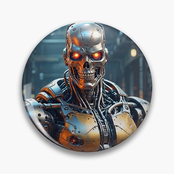 Item preview, Cool Futuristic Cyborg Killer Robot designed and sold by TheArtOfPat.
