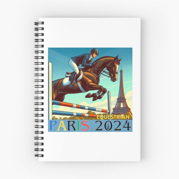 Item preview, Equestrian Jumping in front of Eiffel Tower Paris 2024 designed and sold by SassiDesigns.
