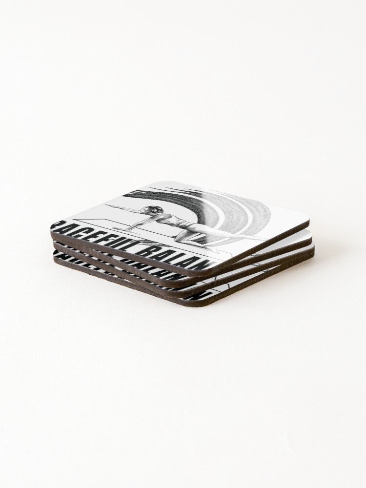 Thumbnail 4 of 5, Coasters (Set of 4), "Dynamic Yoga Stretching Posture" designed and sold by RhonDesign.