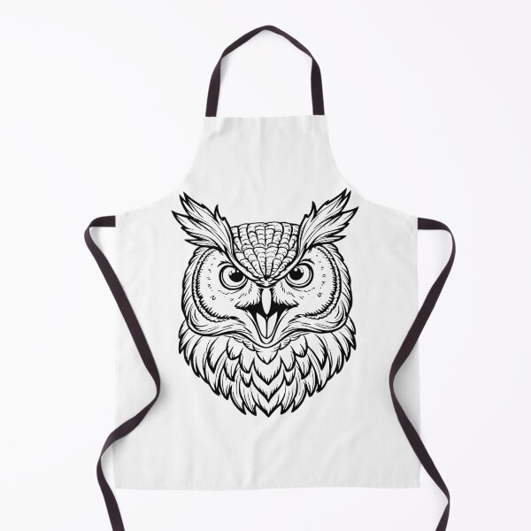 Item preview, Angry Owl with Open Beak Illustration designed and sold by metebf.
