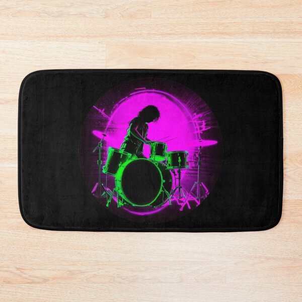 Item preview,  Dynamic drummer in neon colors designed and sold by Artbellachi.