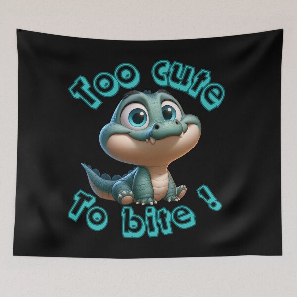 Item preview, The crocodile too cute to bite designed and sold by AmigoVerse.