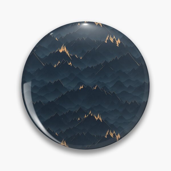 Item preview, Ember Mountains - Fiery Night Landscape designed and sold by Daniel Haddad.
