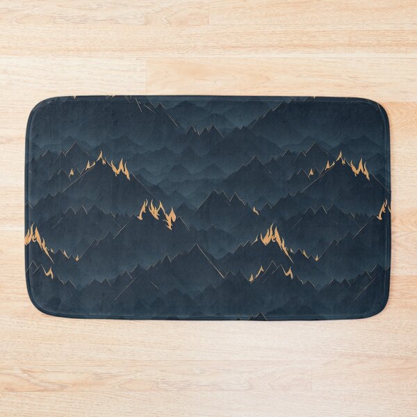 Item preview, Fiery Mountain Ridges - Dramatic Nightscape designed and sold by Daniel Haddad.