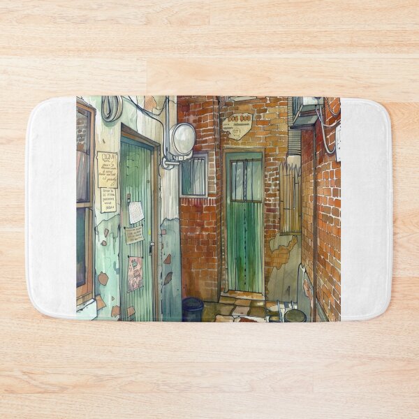 Item preview, Vintage Urban Alleyway Illustration designed and sold by kamarinato.
