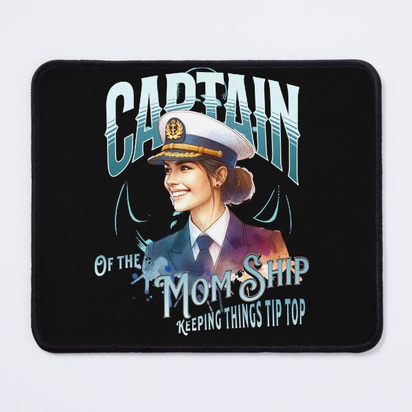 Item preview, Captain of the Mom Ship Keeping Things Tip Top designed and sold by LuxTeesNThings.
