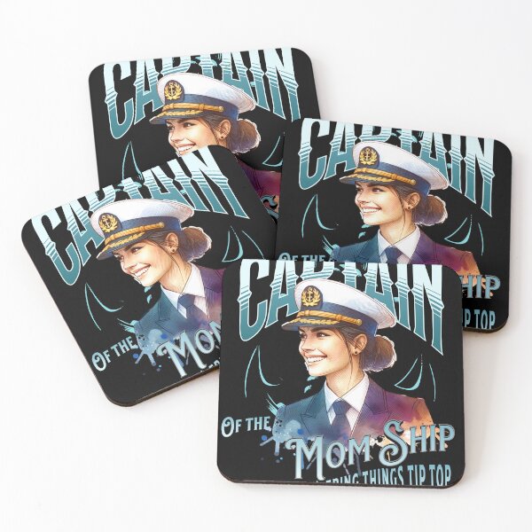 Item preview, Captain of the Mom Ship Keeping Things Tip Top designed and sold by LuxTeesNThings.