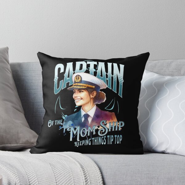 Item preview, Captain of the Mom Ship Keeping Things Tip Top designed and sold by LuxTeesNThings.