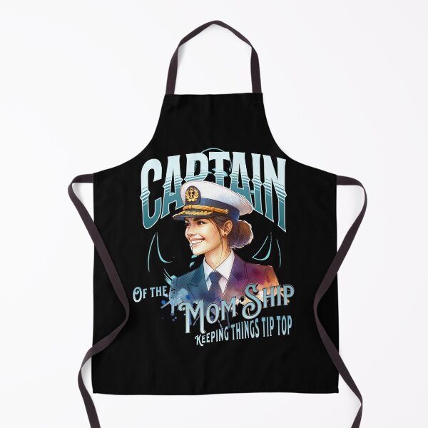 Item preview, Captain of the Mom Ship Keeping Things Tip Top designed and sold by LuxTeesNThings.