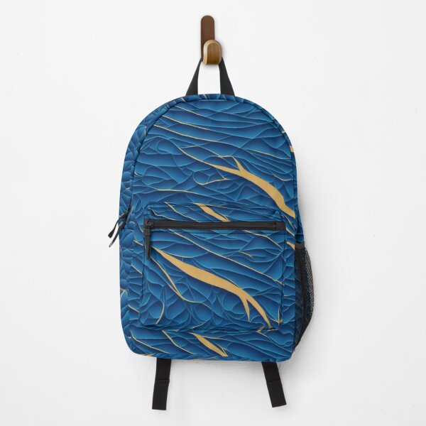 Item preview, Golden Streamlines - Abstract Wave Pattern designed and sold by Daniel Haddad.