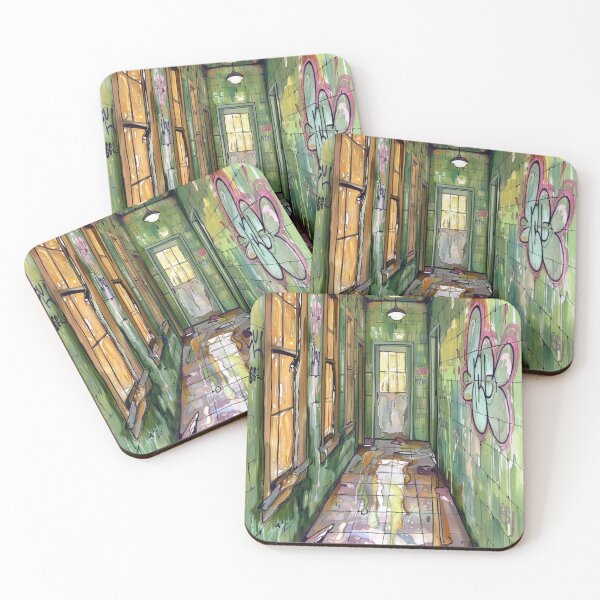 Item preview, Abandoned Corridor: Urban Decay Illustration designed and sold by kamarinato.