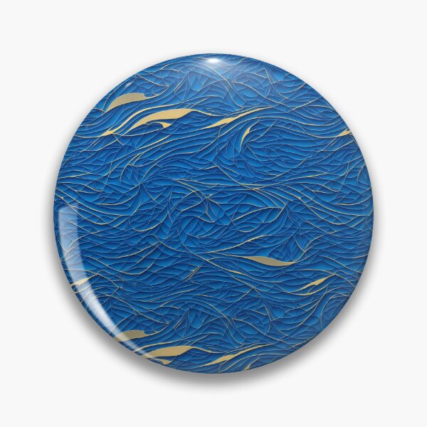 Item preview, Golden Wave Currents - Abstract Ocean Design designed and sold by Daniel Haddad.