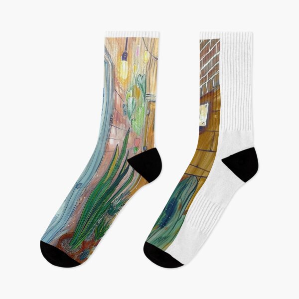 Item preview, Urban Garden Path: Watercolor Illustration designed and sold by kamarinato.