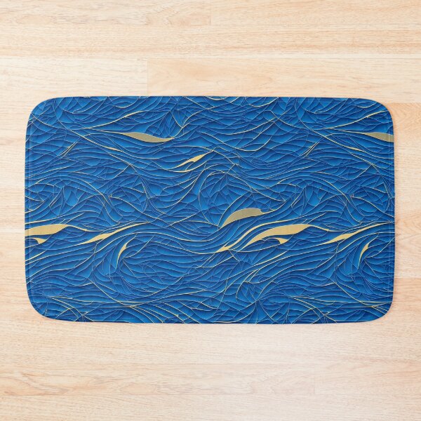 Item preview, Golden Wave Flow - Abstract Ocean Art designed and sold by Daniel Haddad.