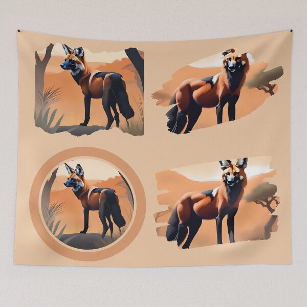 Item preview, The maned wolf of the cerrado designed and sold by DebriArte.
