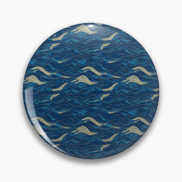 Item preview, Golden Tide Waves - Abstract Oceanic Pattern designed and sold by Daniel Haddad.