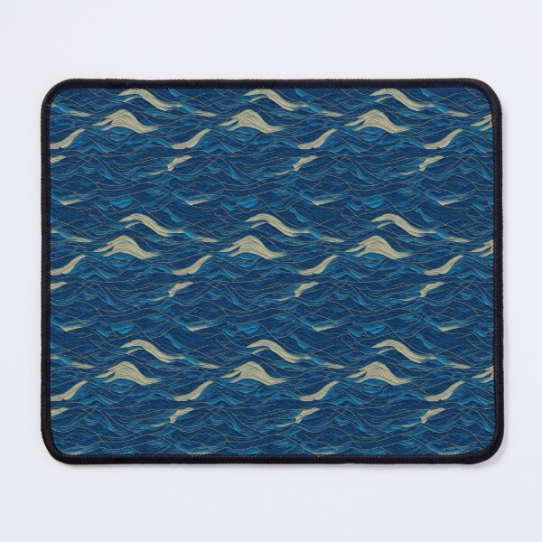 Item preview, Golden Tide Waves - Abstract Oceanic Pattern designed and sold by Daniel Haddad.