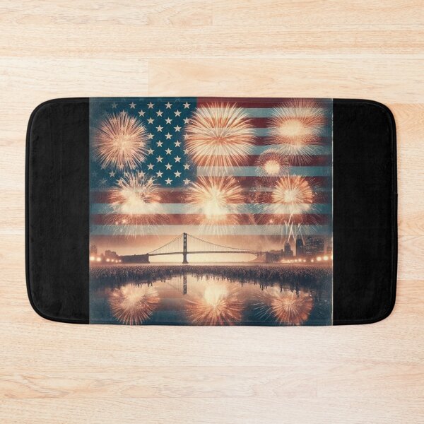 Item preview, 4th of July fireworks San Francisco designed and sold by PetPaletteCards.