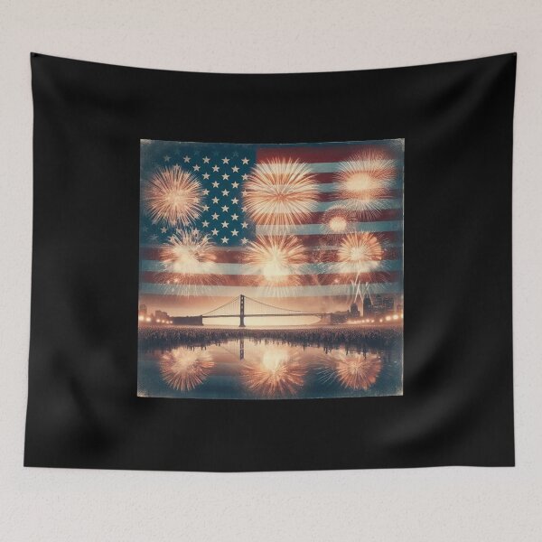 Item preview, 4th of July fireworks San Francisco designed and sold by PetPaletteCards.