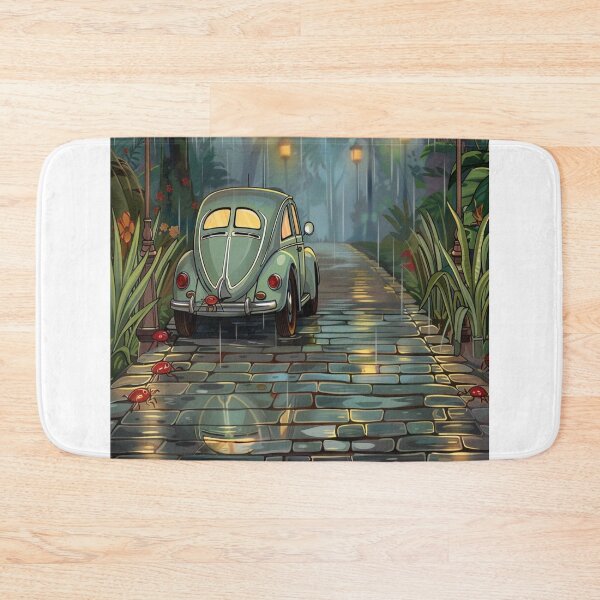 Item preview, Rainy Night Drive: Classic Car in Forest designed and sold by alianavite.