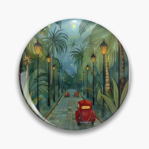 Item preview, Palm-Lined Vintage Car Drive designed and sold by alianavite.