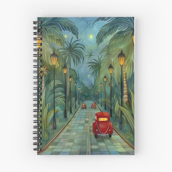 Item preview, Palm-Lined Vintage Car Drive designed and sold by alianavite.